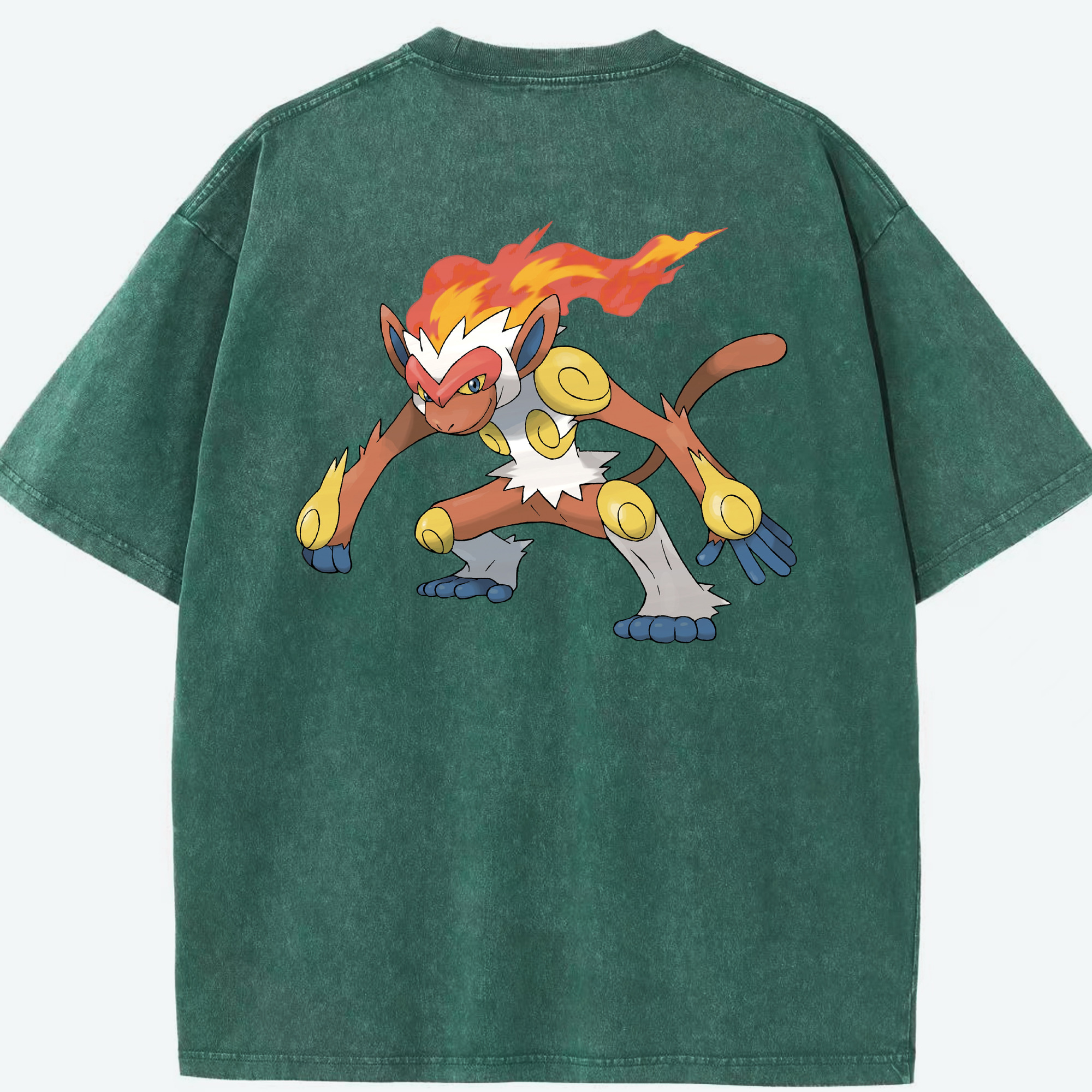 （画像用） ポケットモンスター Pokémon 綿100% ヴィンテージ風 半袖Tシャツ（背面プリント）